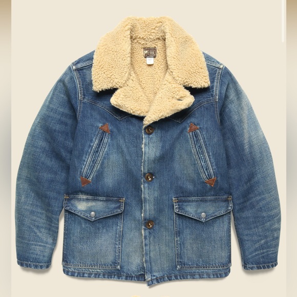 RRL Double RL Ralph Lauren men’s Denim Hitching Trucker Jacket Men’s Large - Picture 9 of 9